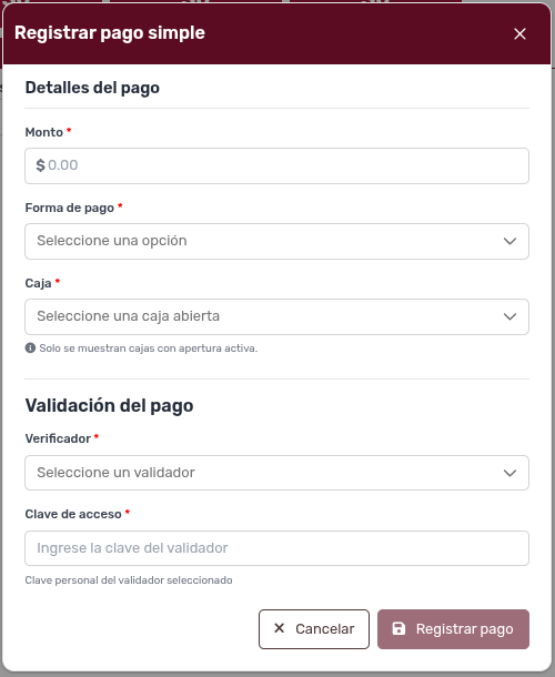 *RegistrarPagoSimpleModal