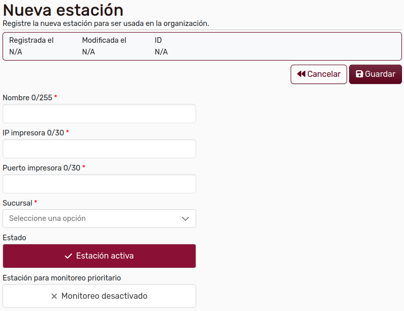 EstacionesValidaciónCrear