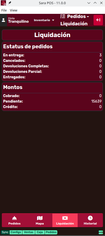 *AppRepartidorLiquidación