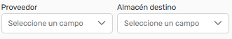 SelectoresProveedorYAlmacén
