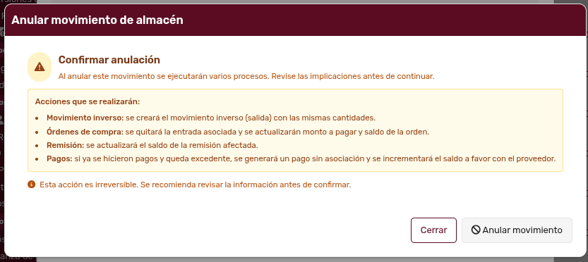 *ModalAnularMovimientoAlmacén