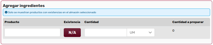 *AgregarIngredientes