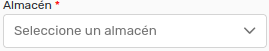 *ElegirAlmacén