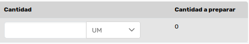 *CantidadParaPreparar