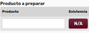 *ProductoParaPreparar