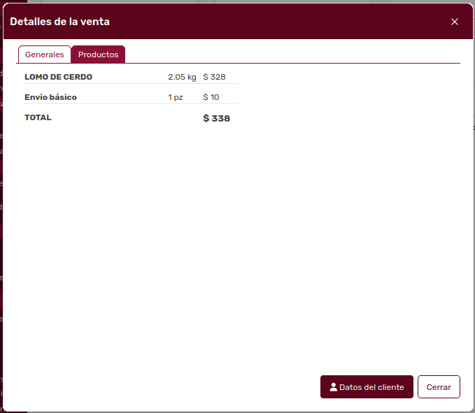 *ModalDetallesDeLaVenta