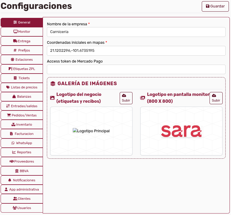*PantallaConfiguraciones