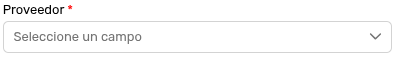 *SelectorProveedor