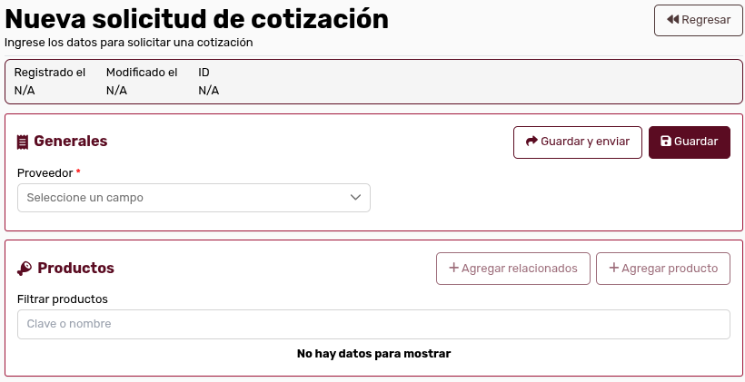 *NuevaCotizaciónPantalla