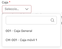 SeleccionarCaja