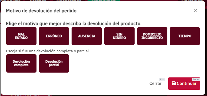 ModalMotivoDevolución