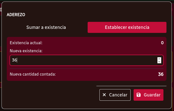 *EstablcerExistencia