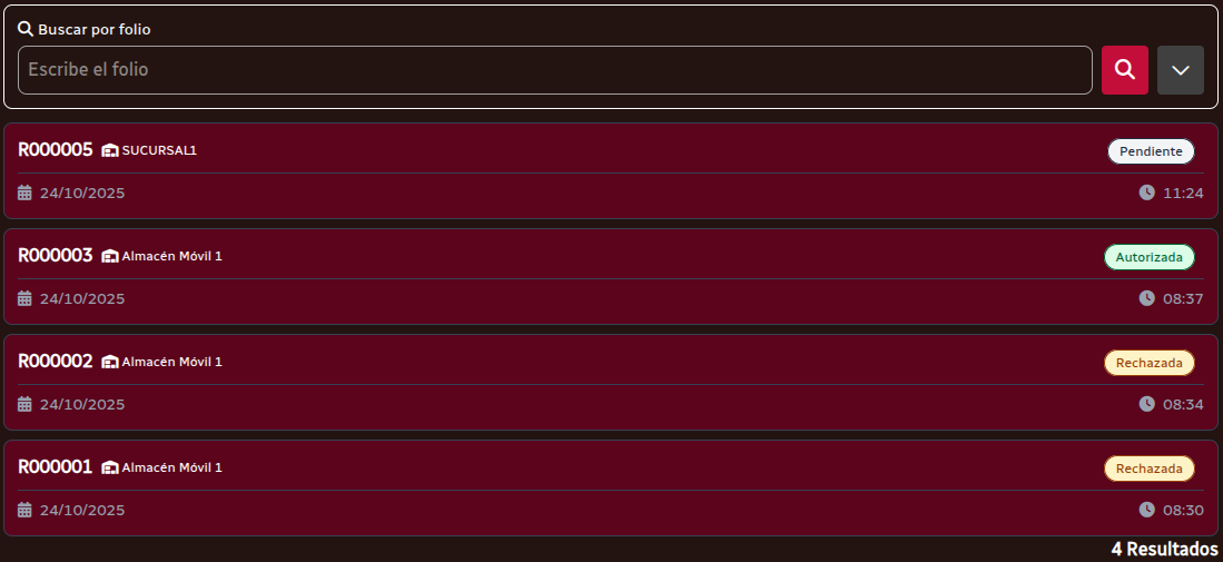 *RequisicionesListado